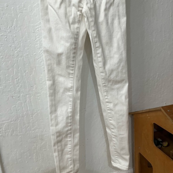 SSO BY Danielle Second Skin Overalls WeWoreWhat White Denim Overalls Gold - Picture 6 of 16